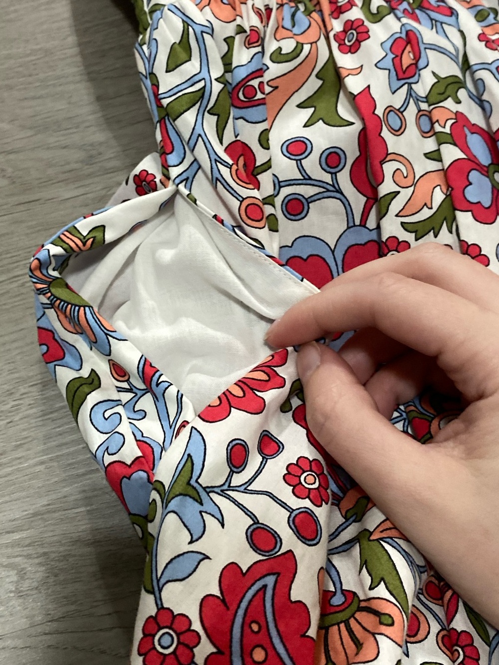 Boden Puff Sleeve Tiered Preppy Midi Dress Oriental Paradise Floral US 4 - Picture 8 of 10